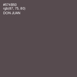 #574B50 - Don Juan Color Image